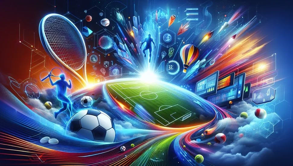 Suasana pertandingan olahraga untuk kategori sepak bola dan kompetisi