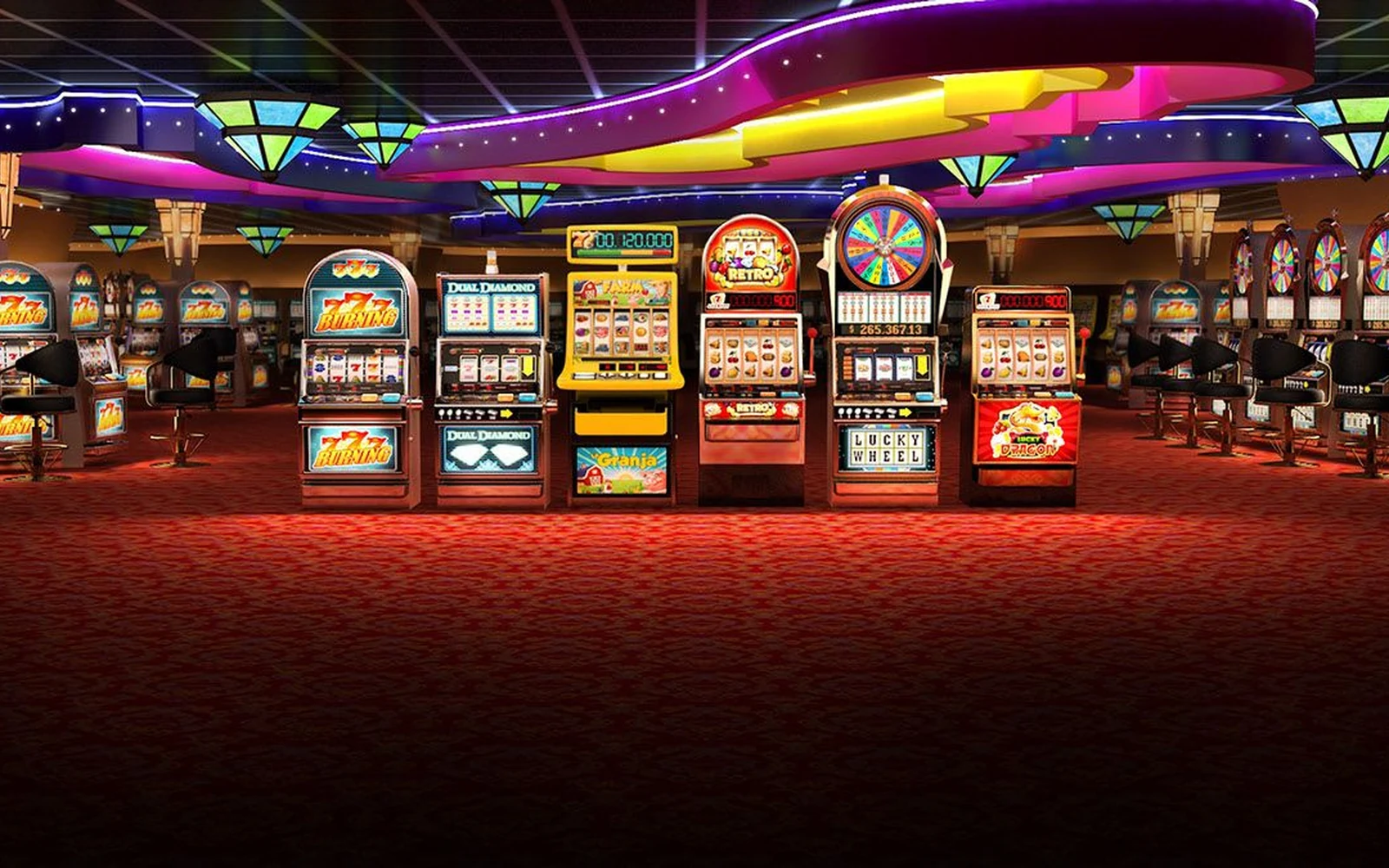 Antarmuka slot dengan simbol wild dan scatter pada layar permainan