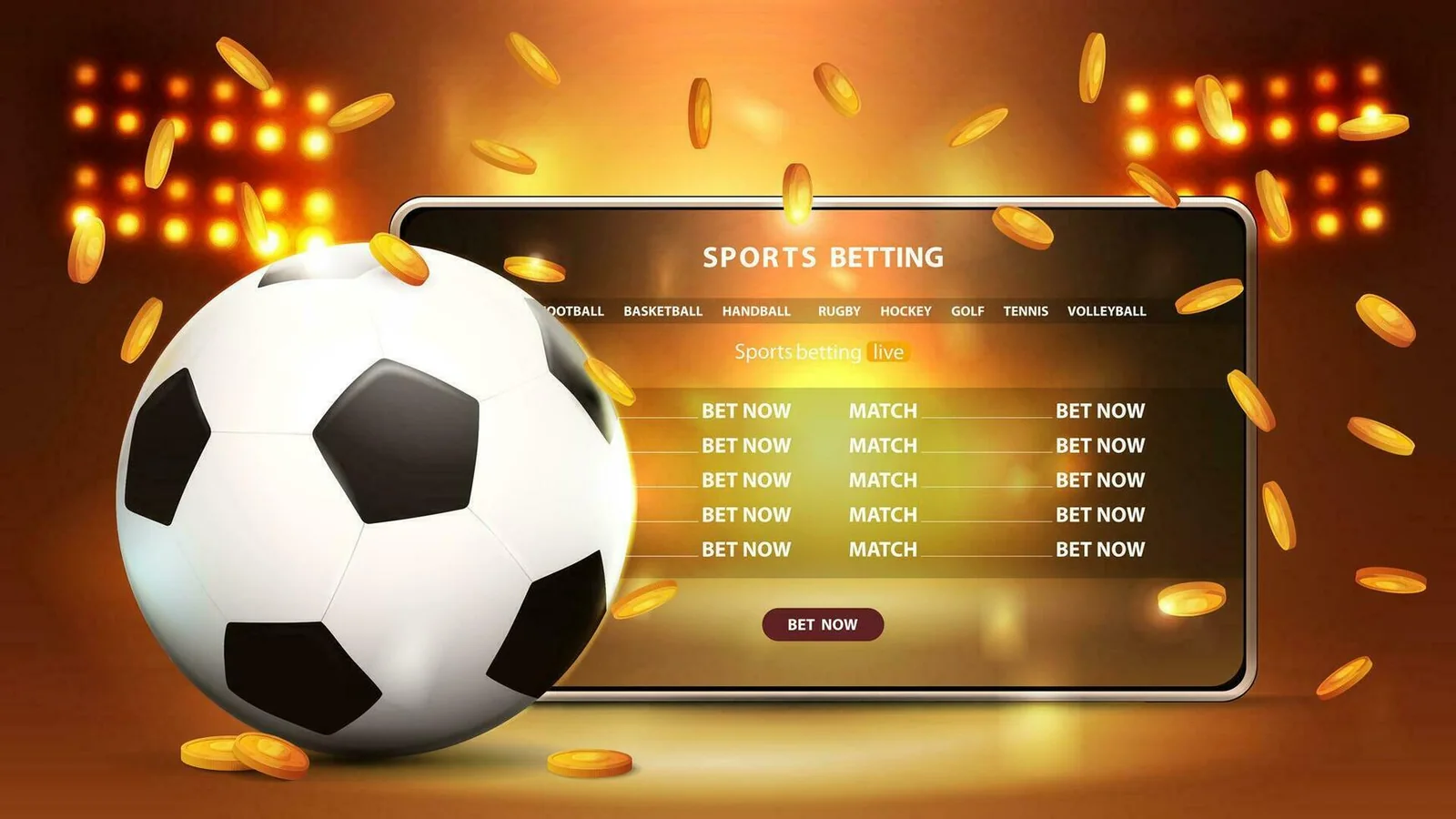 Layar pertandingan olahraga yang menunjukkan suasana event live dan informasi kompetisi